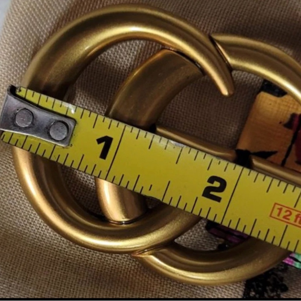 Gucci Ken Scott Print GG Marmont Belt - Picture 7 of 8